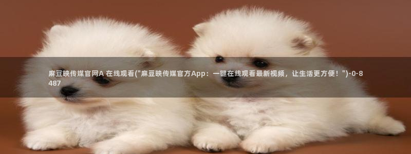 麻豆视频合集文案
